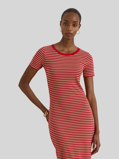 Lauren Ralph Lauren Freizeitkleid aus Baumwoll-Mix mit Modal-Anteil Rot Melange 4