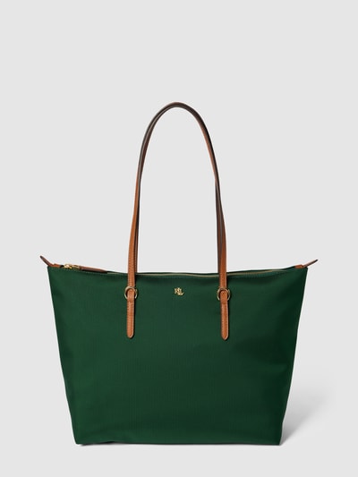Lauren Ralph Lauren Tote Bag mit Label-Detail Modell 'KEATON' Dunkelgrün 2