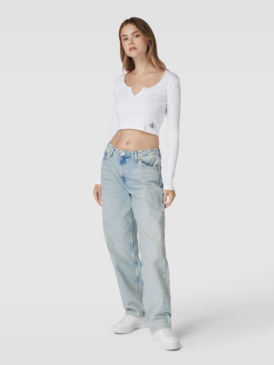 Calvin Klein Jeans Jeansy z prostą nogawką i 5 kieszeniami model ‘90 S STRAIGHT’ Jasnoniebieski 1
