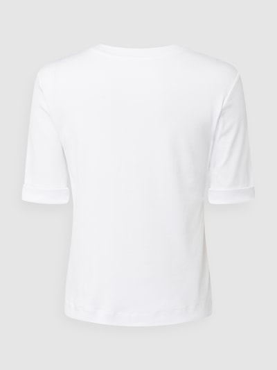 Marc Cain T-Shirt mit V-Ausschnitt Weiss 2