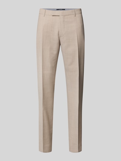 Produktfoto, Slim Fit Anzughose mit Woll-Anteil Modell 'Blayr' von JOOP! Collection aus Material-Mix mit Bügelfalten in Beige, glatte Textur