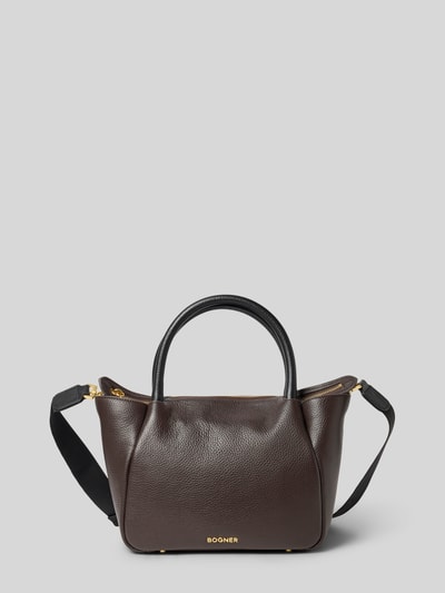BOGNER Handtas van echt leer, model 'Raja' Donkerbruin - 2
