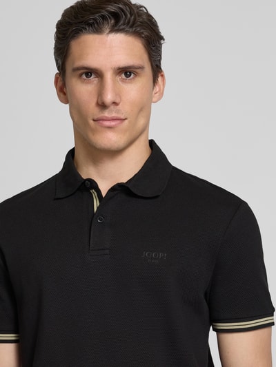 JOOP! Jeans Poloshirt mit Label-Print Modell 'Amare' Black 3