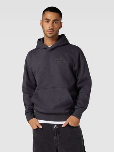 Tom Tailor Denim Hoodie mit Label-Print Anthrazit 4