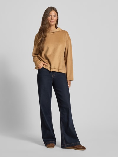 Weekend Max Mara Comfort Fit Sweatshirt mit Woll-Anteil Modell 'OSCURI' Camel 1