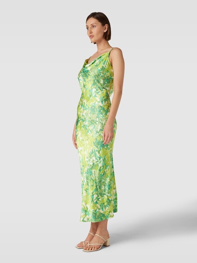 Gestuz Midi-jurk met all-over motief, model 'Furia' Groen - 1