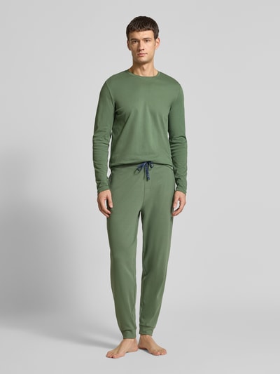 Christian Berg Men Longsleeve mit Rundhalsausschnitt Dunkelgruen 1