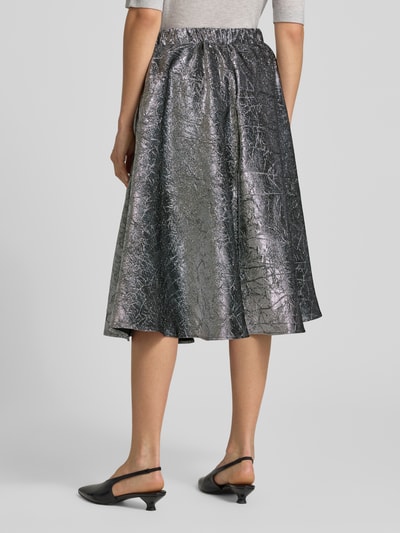 miss goodlife Spódnica midi z fakturowanym wzorem i elastycznym pasem Antracytowy 5