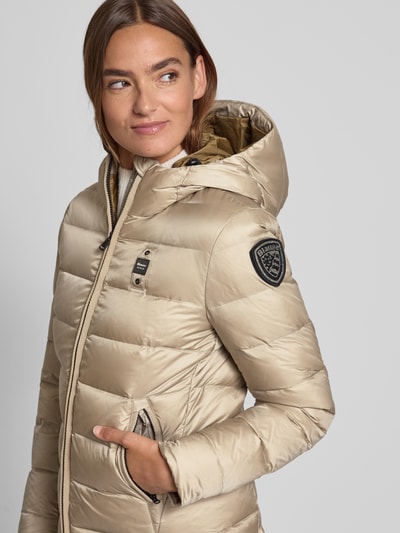 Blauer Usa Daunenjacke mit Zweiwege-Reißverschluss Modell 'CHARME' Beige 3