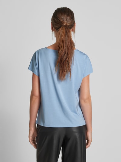 Christian Berg Woman Selection T-Shirt mit Wasserfall-Ausschnitt Hellblau 5