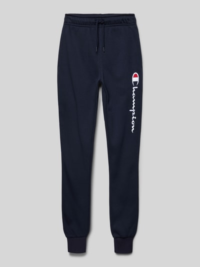 CHAMPION Regular Fit Sweatpants mit Label-Stitching Marine 1