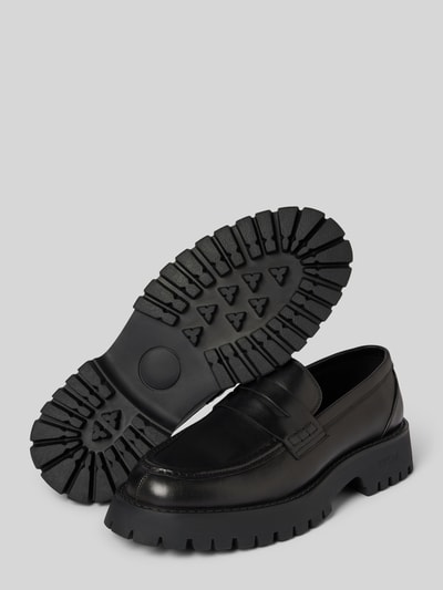 Guess Lederloafers mit Blockabsatz Modell 'GORIZIA' Black 4