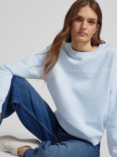 Tommy Hilfiger Sweatshirt aus Baumwoll-Mix Hellblau 3