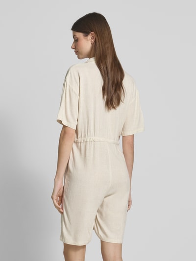 moves Playsuit van een mix van viscose en linnen, model 'Averie' Beige - 5