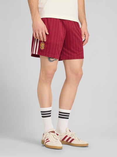 adidas Originals Regular Fit Sportshorts mit Kontraststreifen Modell 'Spanien' Bordeaux 3