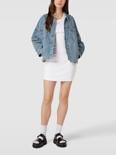 Tommy Jeans Mini-jurk met labelstitching Wit - 1