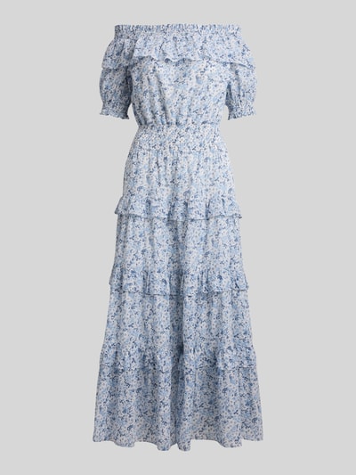 Lauren Ralph Lauren Freizeitkleid aus reiner Baumwolle Hellblau Melange 2