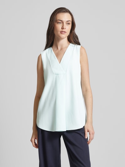 Esprit Bluse mit V-Ausschnitt Hellblau 4