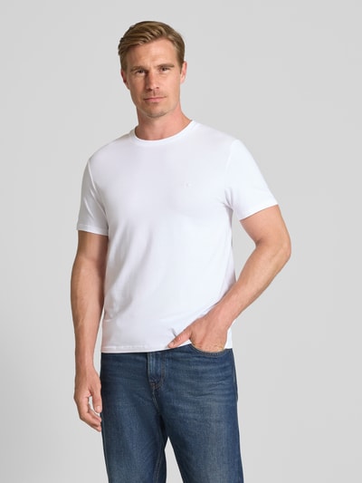 CK Calvin Klein T-shirt met labelstitching Wit - 4