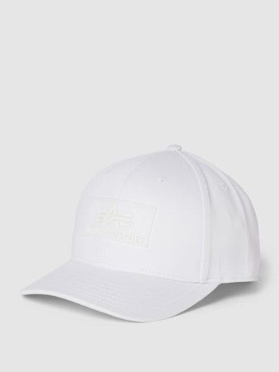 Alpha Industries Basecap mit Label-Badge Modell 'VLC' Weiss 1