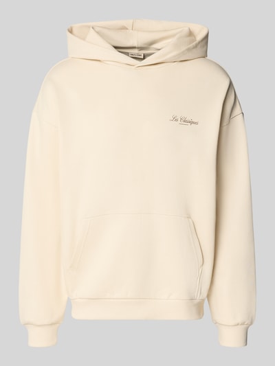 ONLY & SONS Relaxed Fit Hoodie aus reiner Baumwolle Modell 'SLES' Offwhite 2