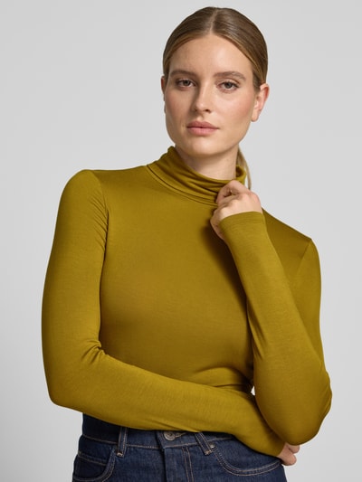 Christian Berg Woman Shirt met lange mouwen met col Mosterdgeel - 3