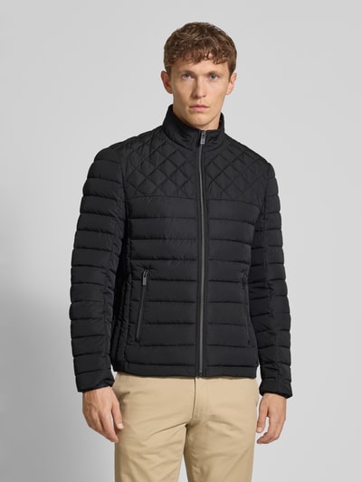 Christian Berg Men Steppjacke mit Reißverschlusstaschen Black 4