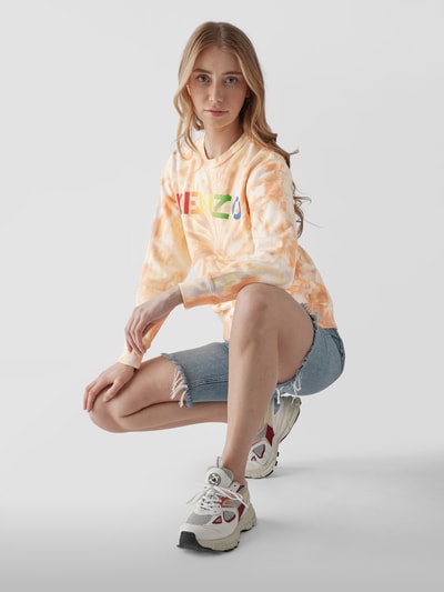 Kenzo Sweatshirt im Batik-Look Orange 6