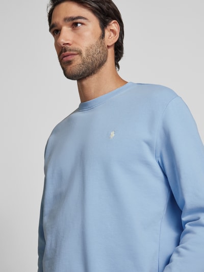 Polo Ralph Lauren Sweatshirt mit Label-Stitching Jeansblau 3