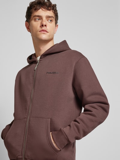 REVIEW Essentials Zip Hoodie Dunkelbraun 3