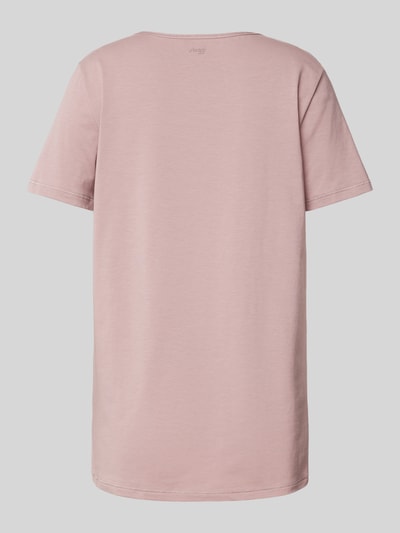 Sloggi T-shirt met geribde ronde hals Mauve - 3