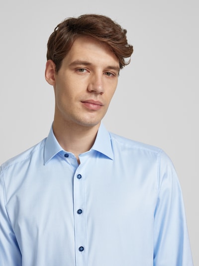 OLYMP Level Five Slim Fit Business-Hemd mit Knopfleiste Bleu 3