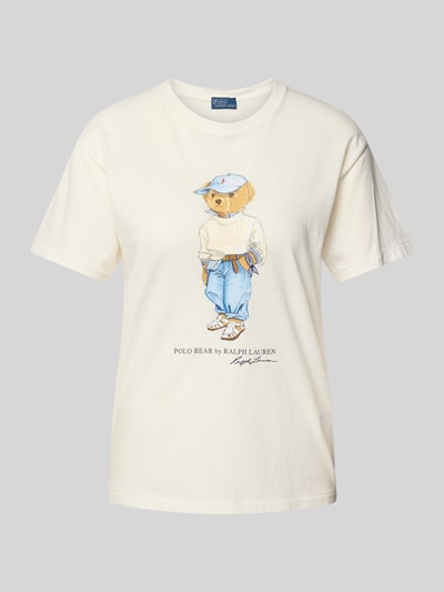 Polo Ralph Lauren T-Shirt mit Polo Bear Print Weiss 2