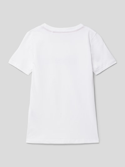 Alpha Industries T-shirt met labelprint, model 'Label' Wit - 3