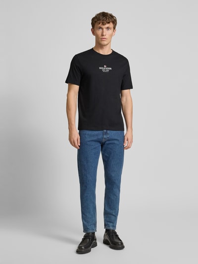 Tommy Hilfiger T-Shirt mit Label-Print Black 1