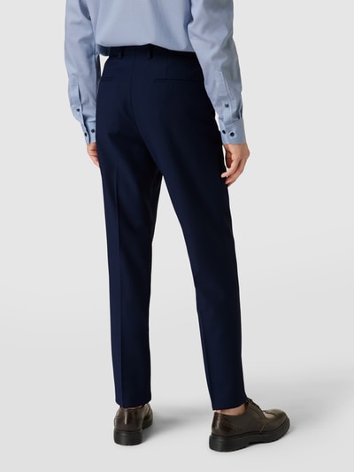 BOSS Broek met persplooien, model 'Simmons' Marineblauw - 5