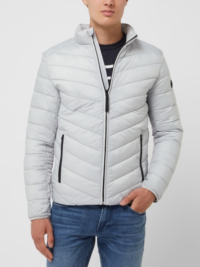 Tom Tailor Light-Steppjacke mit Stehkragen - wasserabweisend Hellgrau 4