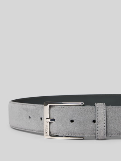 BOSS Riem van echt leer Donkergrijs - 2