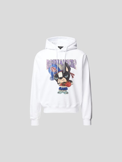 Dsquared2 Hoodie mit Motiv-Print Weiss 2