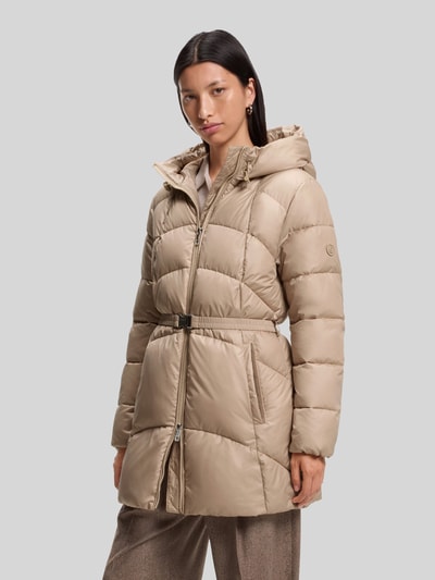 BOSS Daunenjacke mit Taillengürtel Pepula Beige Melange 4