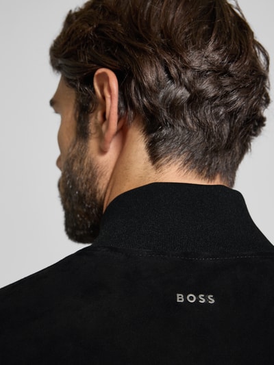 BOSS Orange Regular Fit Jacke aus echtem Ziegenleder Modell 'JOHICE' Black 3