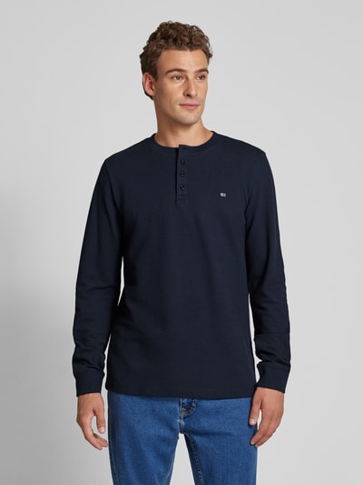 Christian Berg Men Longsleeve mit Logo-Stitching Marine 4