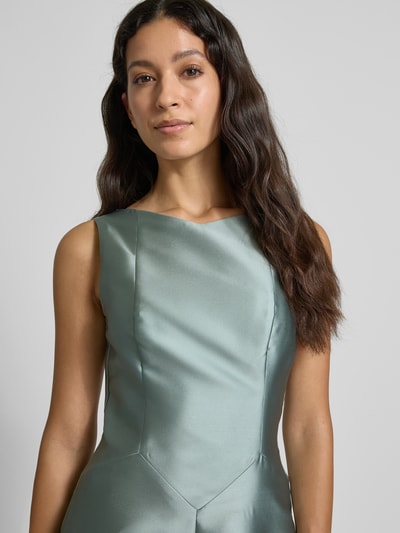 Swing Avondjurk met ritssluiting in mouwloos design Lindegroen - 3