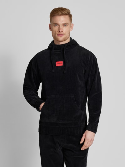 HUGO Hoodie mit Kapuze Modell 'Velvet' Black 4