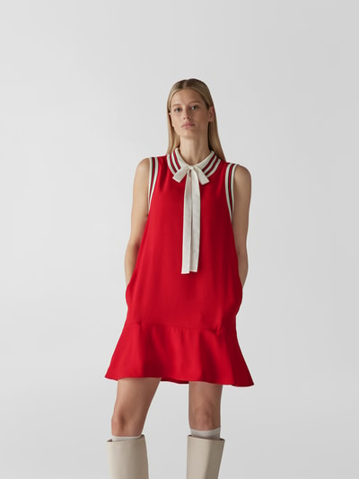 RED Valentino Minikleid mit Volantsaum Rot 4