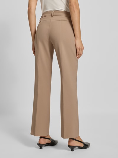 Cambio Stoffen broek met persplooien, model 'FARAH' Camel - 5