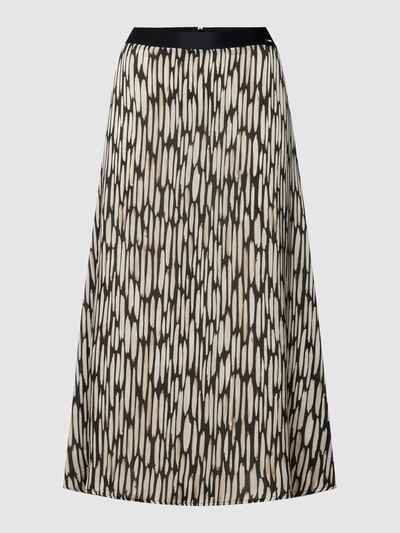 Cinque Midirock mit Animal-Print Modell 'CIRIO' Schwarz 2