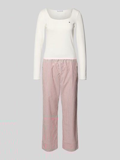 TOMMY HILFIGER Regular fit pyjama van katoenmix Ecru - 1