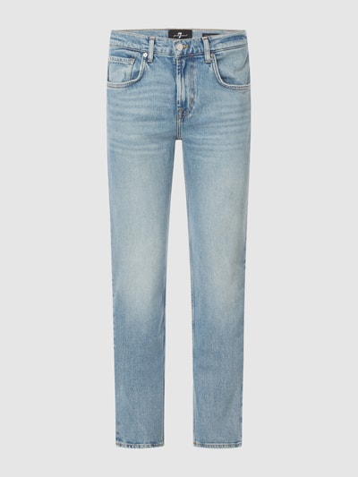 7 For All Mankind Straight Fit Jeans mit Stretch-Anteil Modell 'The Straight' Hellblau 1