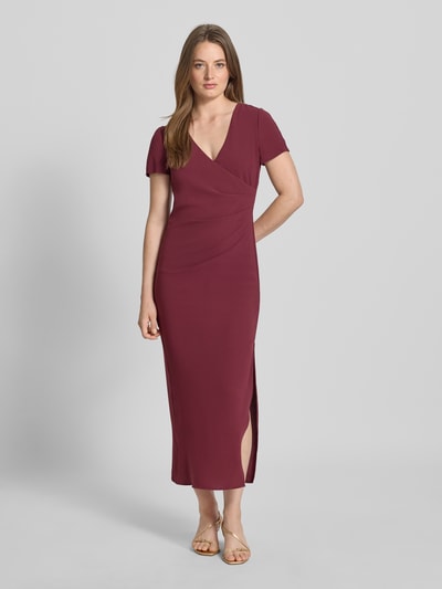ARMANI EXCHANGE Maxikleid mit V-Ausschnitt Bordeaux 4